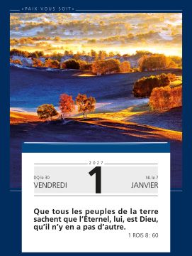 Paix vous soit, grand format 2027