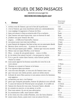 Recueil de 360 passages 2027