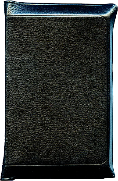 Bible format poche, cuir, interfoliée, noir