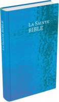 Bible petit format, rigide, bleu