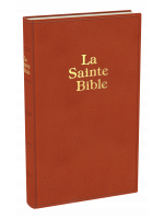 Bible de famille, grand format, skivertex, brun