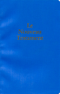 Nouveau Testament, grand format, bleu