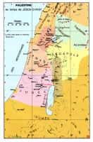 Carte murale: Palestine au temps de Jésus Christ