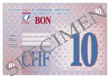 Bon cadeau - valeur CHF 10.00