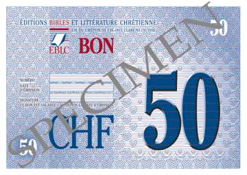 Bon cadeau - valeur CHF 50.00