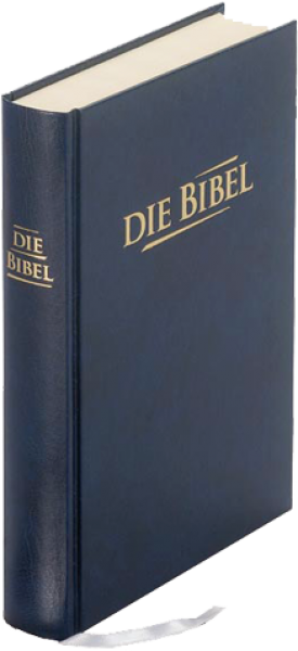Bible format poche, allemand, bleu foncée