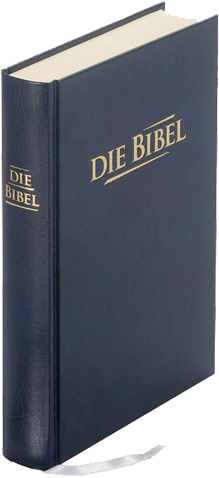 Bible format poche, allemand, bleu foncée