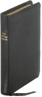 Bible format poche, allemand, cuir à rebord, noir