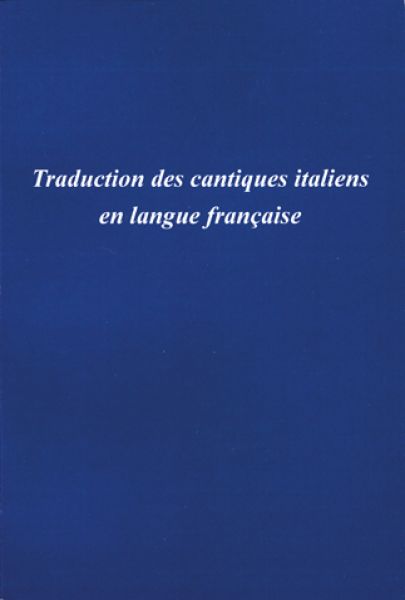 Cantiques italiens, traduction française
